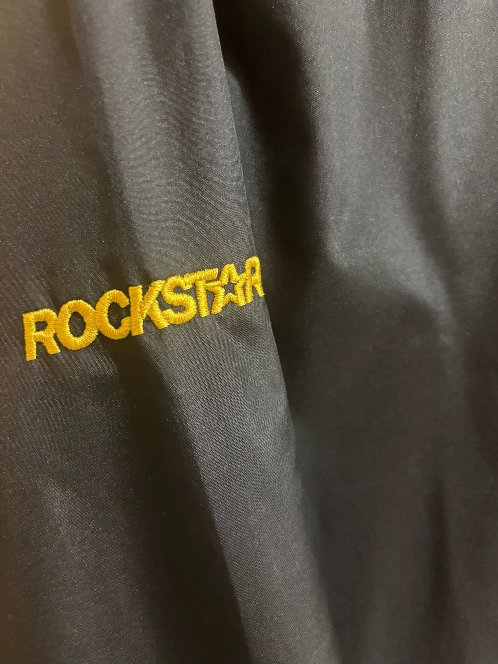 Rockstar Logo Port Authority Men's Zephyr Black Lightweight Half-Zip Jacket S